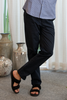 Black Regular Fit Mid Rise Cotton Chinos Pant