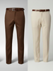 Cream And Dark Coffee Stretch Pant Combo