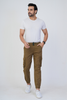 Men's Cotton Cargo Jogger Pants Olive Green