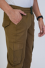 Men's Cotton Cargo Jogger Pants Olive Green