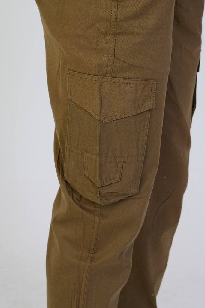Men's Cotton Cargo Jogger Pants Olive Green