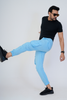 Men's Cotton Cargo Jogger Pants Sky Blue