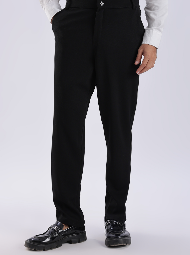 Black Everyday Stretch Pant for Men