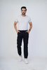 Men's Cotton Cargo Jogger Pants Navy Blue