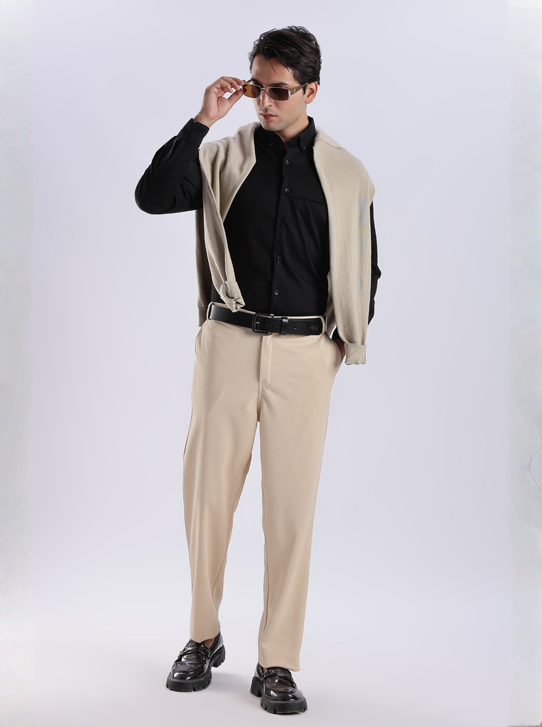 Cream Everyday Stretch Pant for Men