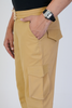 Men's Cotton Cargo Jogger Pants Khaki
