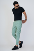 Men's Cotton Cargo Jogger Pants Mint Green