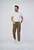 Men's Cotton Cargo Jogger Pants Olive Green