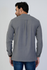 Grey Airy Linen Short Kurtas for Men