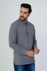 Grey Airy Linen Short Kurtas for Men