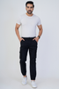 Men's Cotton Cargo Jogger Pants Navy Blue