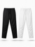 White and Black Loose Fit Cotton Pants Combo