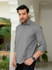 Grey Airy Linen Shirts for Men