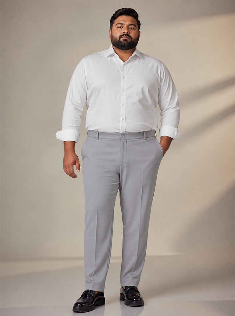 Light Grey Everyday Stretch Pant for Men
