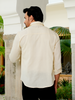 Beige Airy Linen Shirts for Men