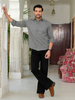 Grey Airy Linen Shirts for Men