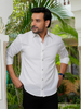 White Airy Linen Shirts for Men
