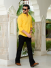 Yellow Airy Linen Shirts for Men