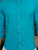 Turquoise Airy Linen Shirts for Men