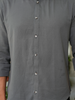 Grey Airy Linen Shirts for Men