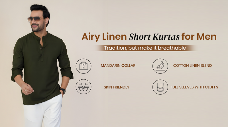 Airy Linen Short Kurta