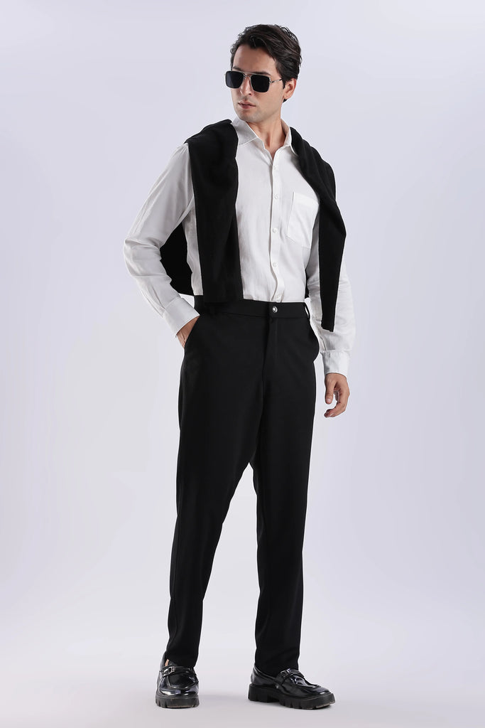 Black Everyday Stretch Pant for Men