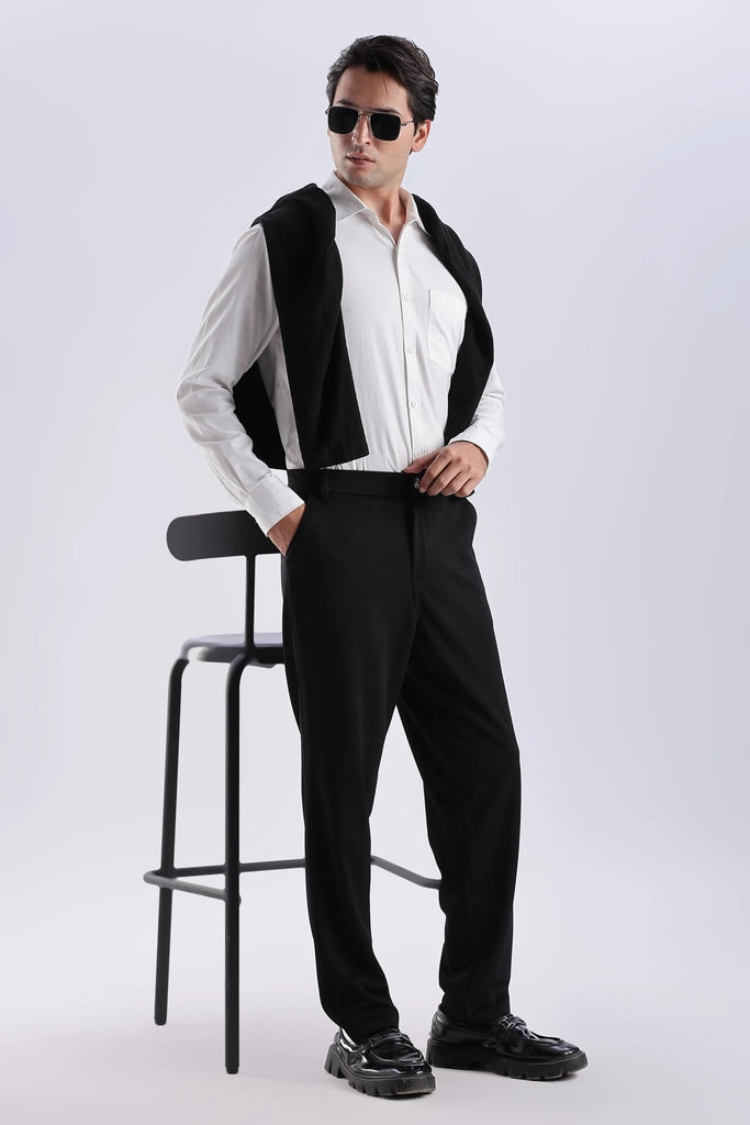 Black Everyday Stretch Pant for Men