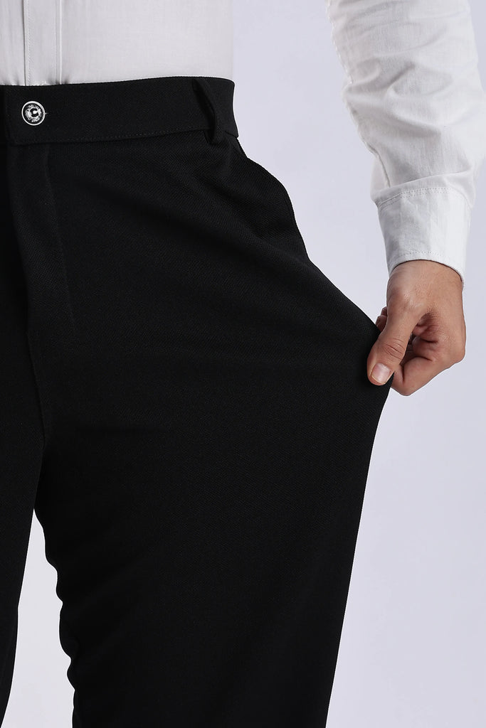 Black Everyday Stretch Pant for Men