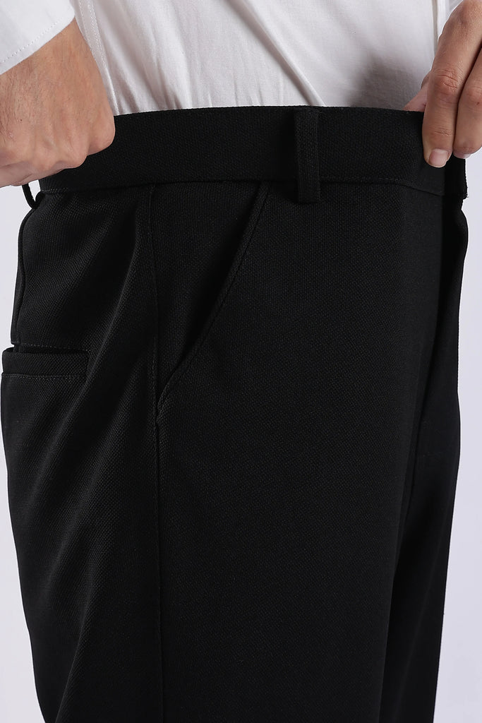 Black Everyday Stretch Pant for Men