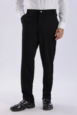 Black Peanut Stretchable Trouser for Men