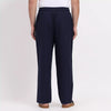 Navy Blue Men's Loose Fit Cotton Pant