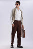 Dark Coffee Peanut Stretchable Trouser for Men