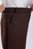 Dark Coffee Peanut Stretchable Trouser for Men