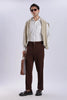 Dark Coffee Peanut Stretchable Trouser for Men