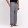 Grey Men's Loose Fit Cotton Pant