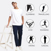 Men's Cotton Cargo Jogger Pants Navy Blue