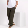 Olive Men's Loose Fit Cotton Pant