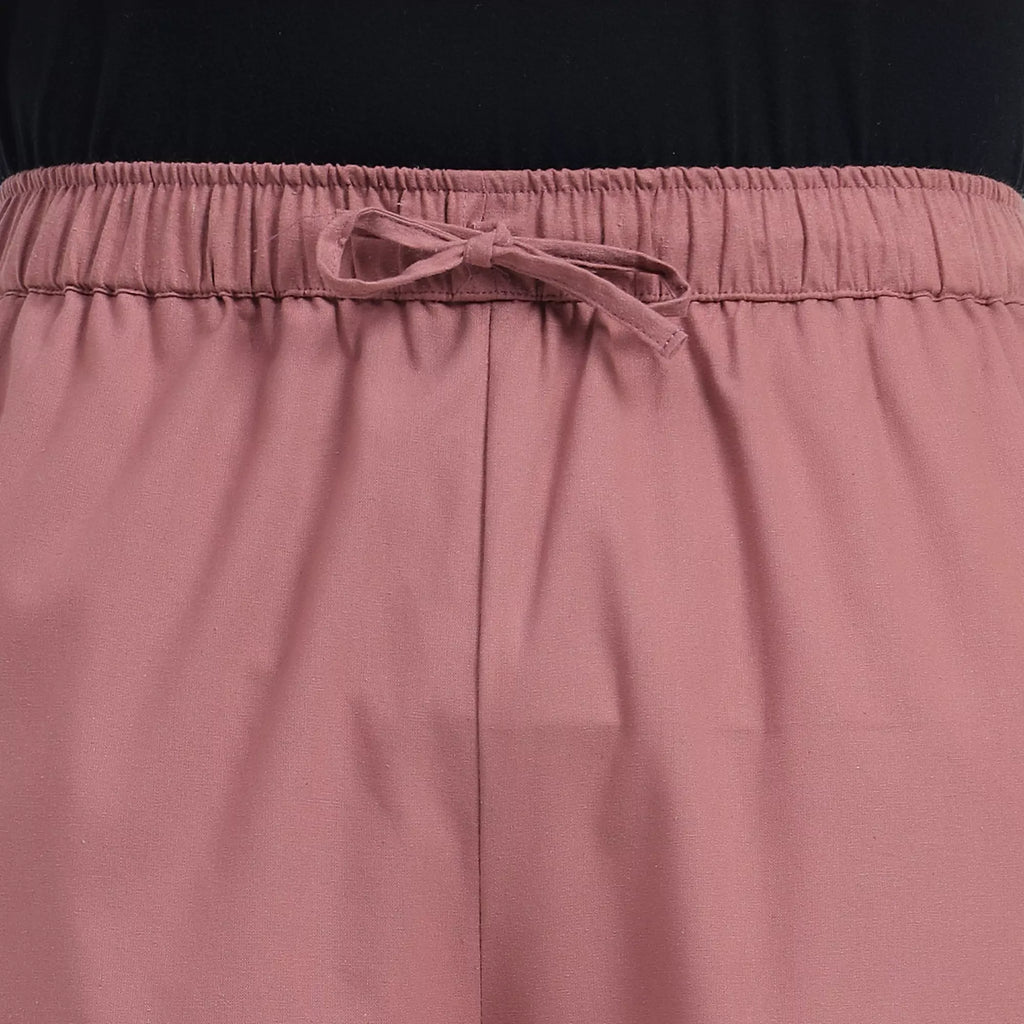Rose Taupe Men's Loose Fit Cotton Pant