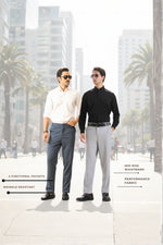 Light Grey And Dark Grey Everyday Stretch Pant Combo