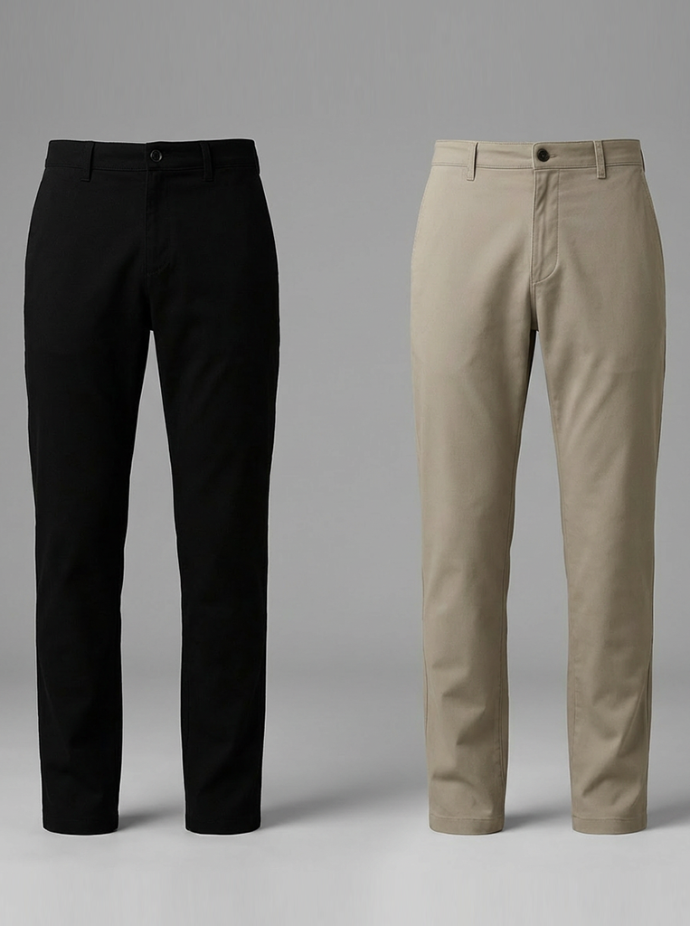Black and Stone Chinos Pants Combo