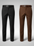 Black And Dark Coffee Everyday Stretch Pant Combo