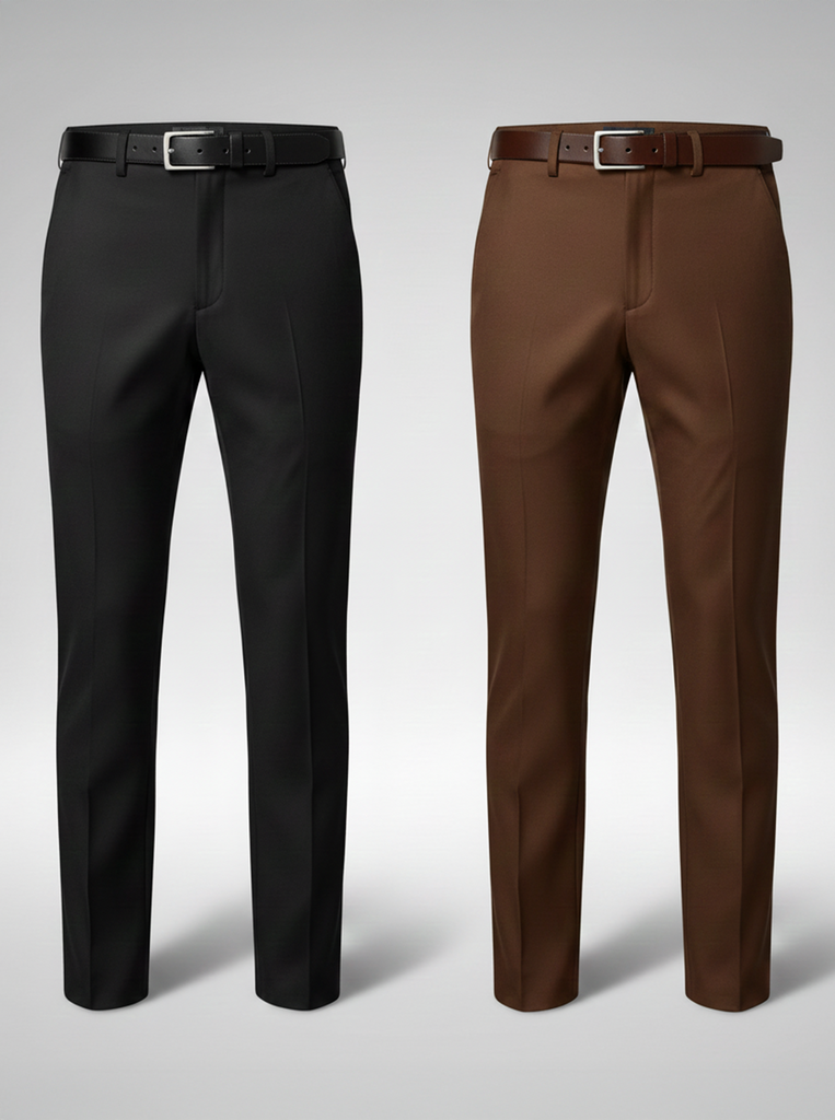 Black And Dark Coffee Everyday Stretch Pant Combo