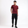 Men's Cotton Cargo Jogger Pants Black