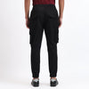 Men's Cotton Cargo Jogger Pants Black