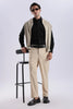 Cream Peanut Stretchable Trouser for Men