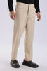 Cream Peanut Stretchable Trouser for Men