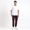 Men's Cotton Cargo Jogger Pants Brown