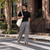 Grey Men's Loose Fit Cotton Pant
