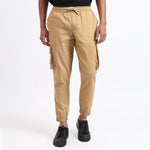 Men's Cotton Cargo Jogger Pants Khaki