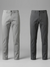Light Grey and Dark Grey Chinos Pants Combo